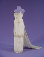 Silver Bullion Encrusted Gown